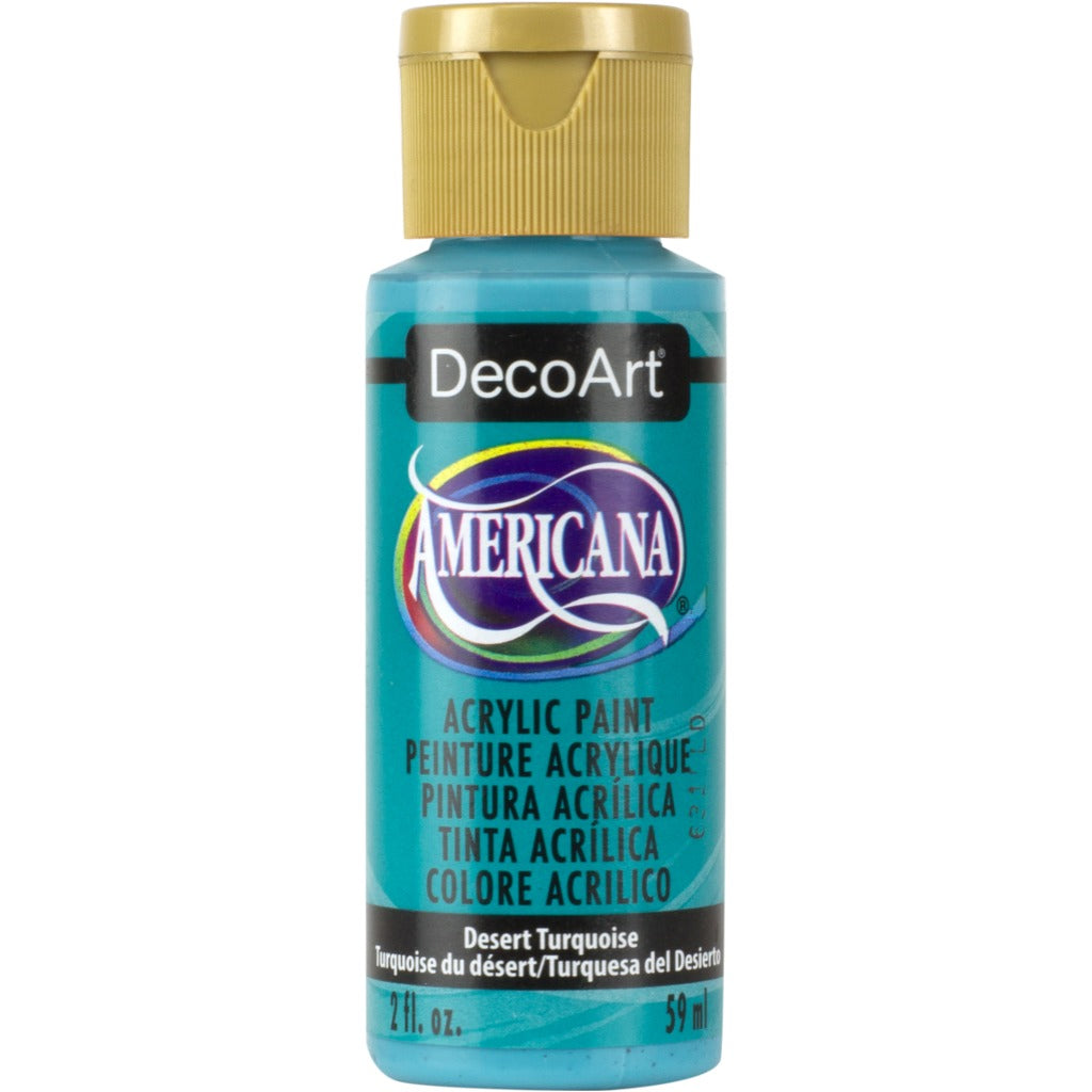 DecoArt Americana acrylic, Desert Turquoise, folk art paint, painting