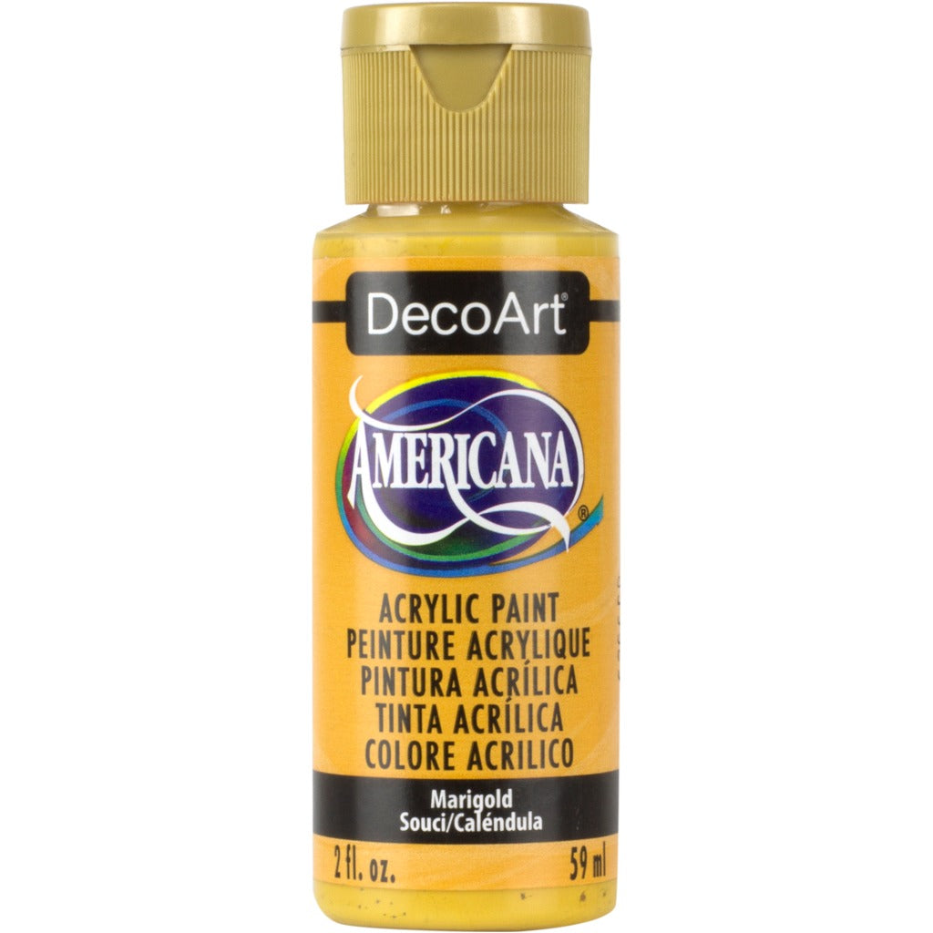 DecoArt Americana acrylic, Marigold, folk art paint, painting