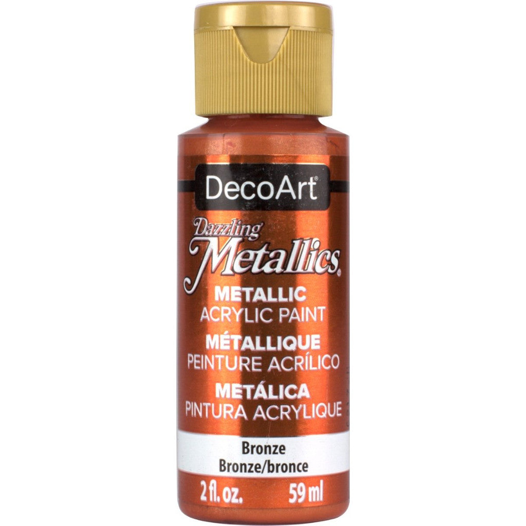 DecoArt Dazzling Metallic in Bronze 2oz bottle
