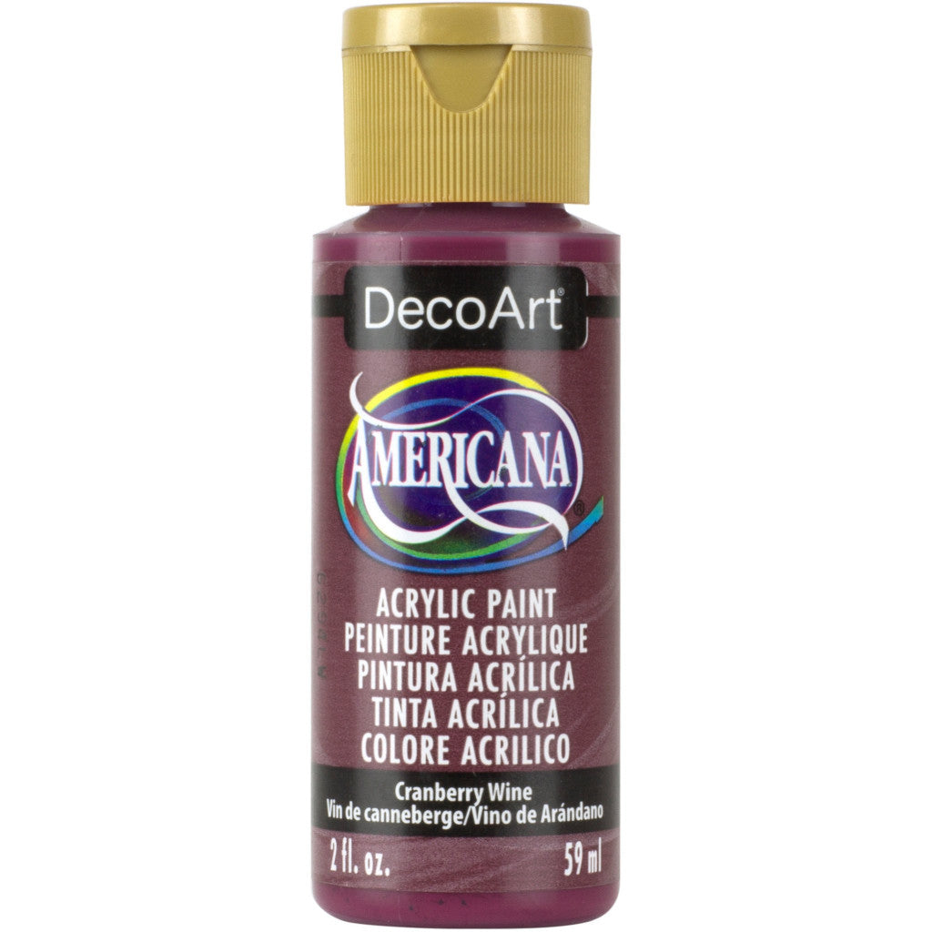 DecoArt Americana acrylic in Cranberry Wine - perfect for Folk Art painting 