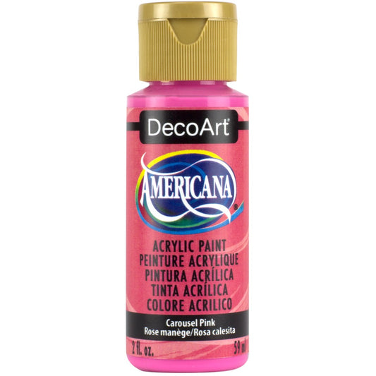 DecoArt Americana acrylic, Carousel Pink, folk art paint, painting