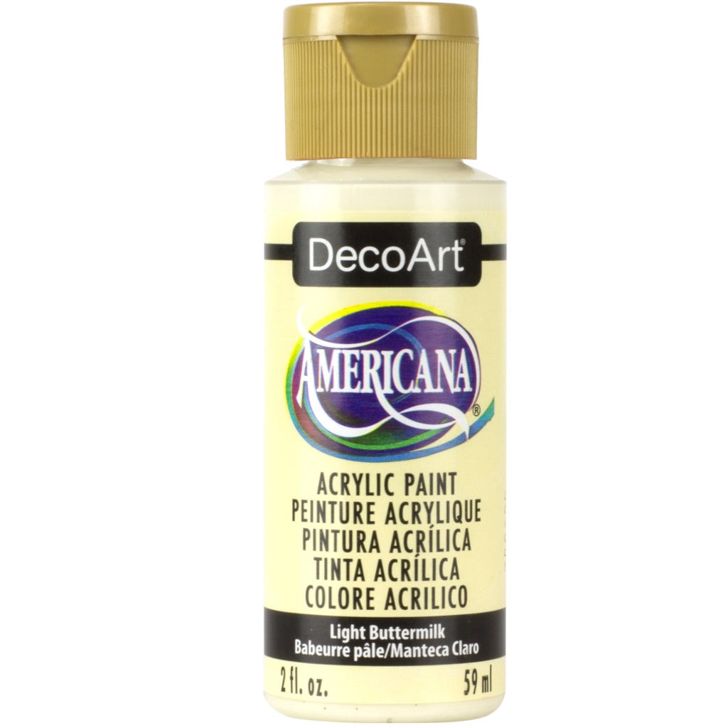 DecoArt Americana in Light Buttermilk. Perfect for Folk Art painting