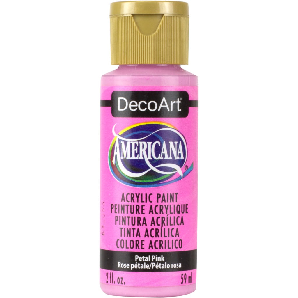 DecoArt Americana acrylic, Petal Pink, folk art paint, painting