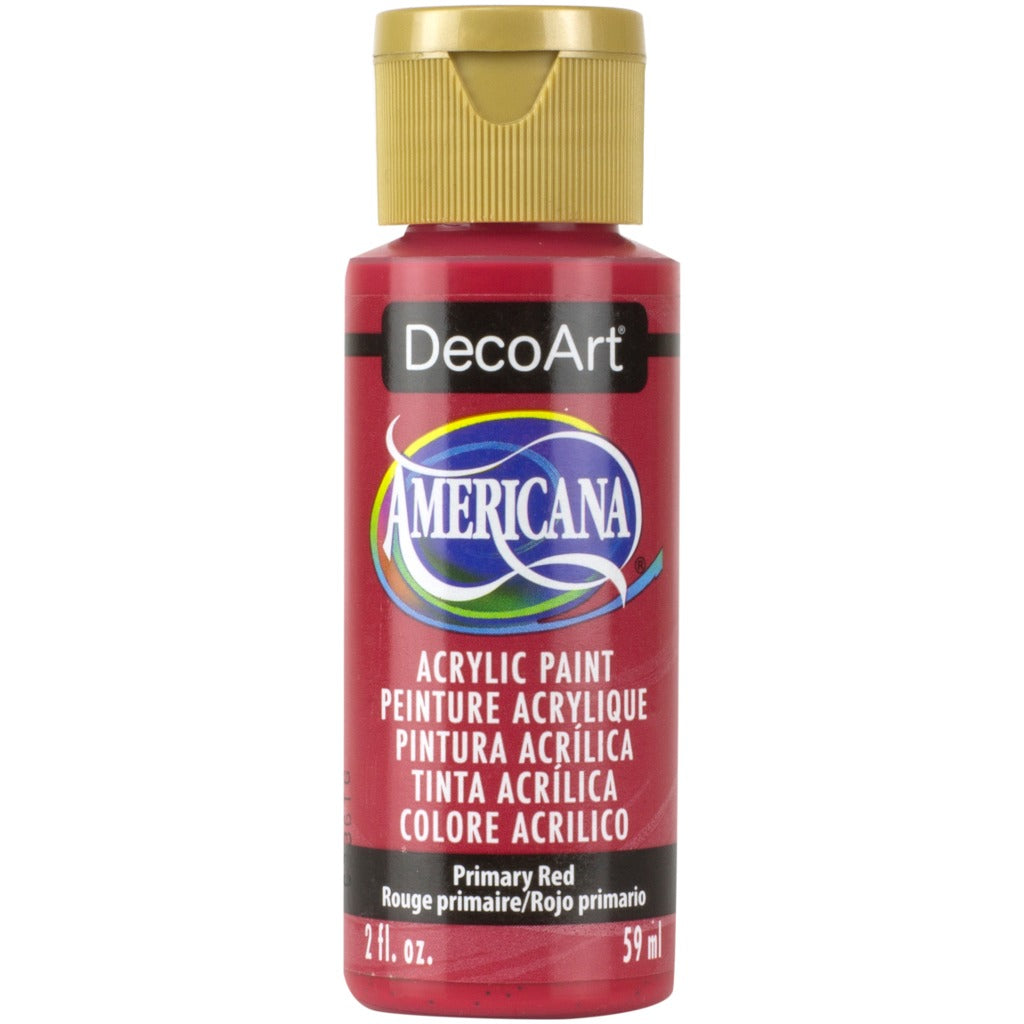 DecoArt Americana acrylic, Primary Red, folk art paint, painting
