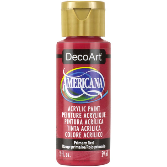 DecoArt Americana acrylic, Primary Red, folk art paint, painting