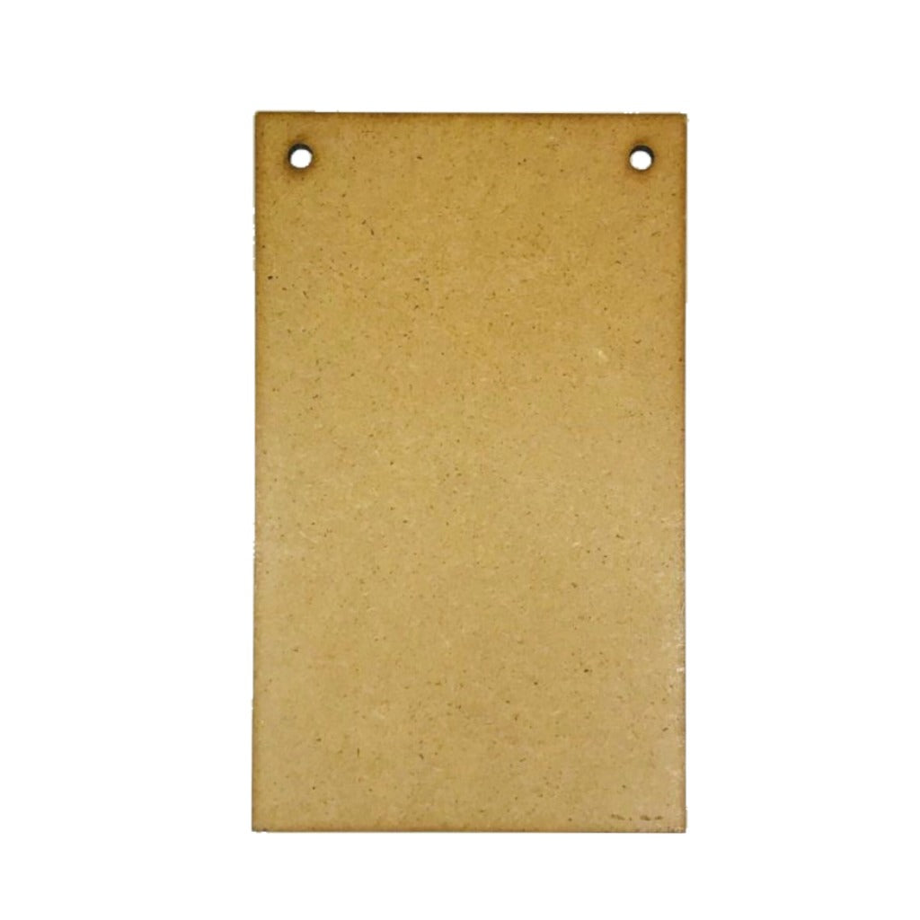 MDF blank shape rectangular portrait