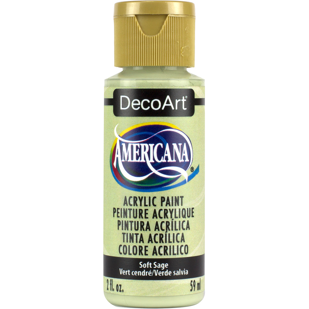 DecoArt Americana Acrylic in Soft Sage - 2oz bottle
