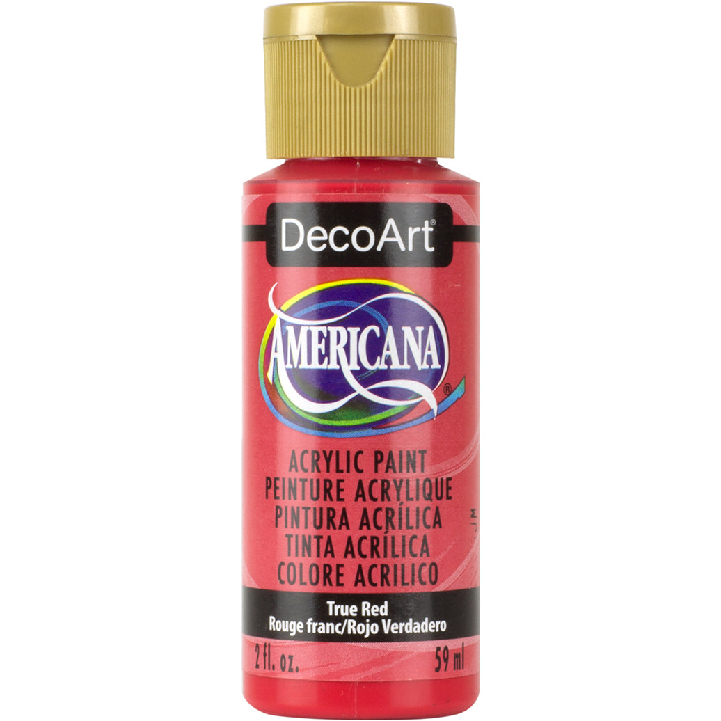 DecoArt Americana Acrylic in True Red - 2oz bottle